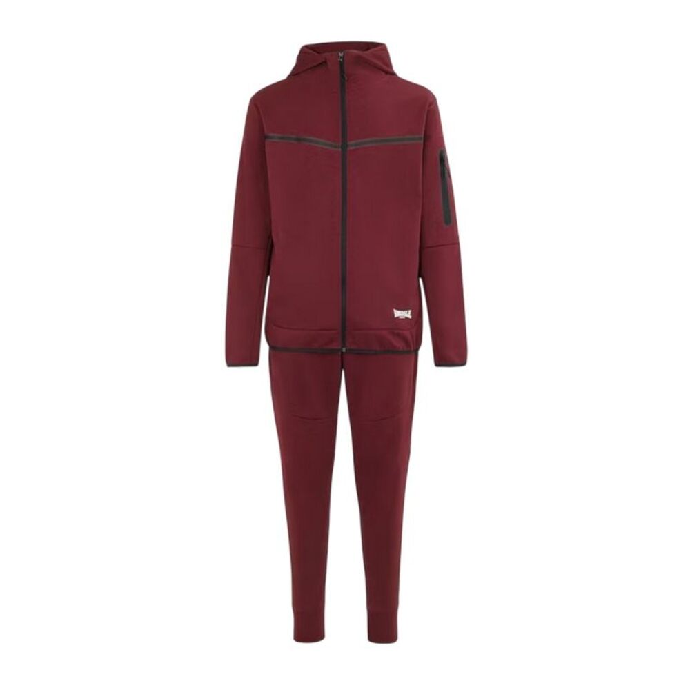 Lonsdale Mens Tracksuit / Burgundy
